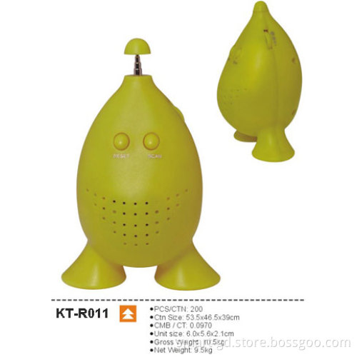 Lemon Shape FM Auto Scan radio with Speaker and antenna